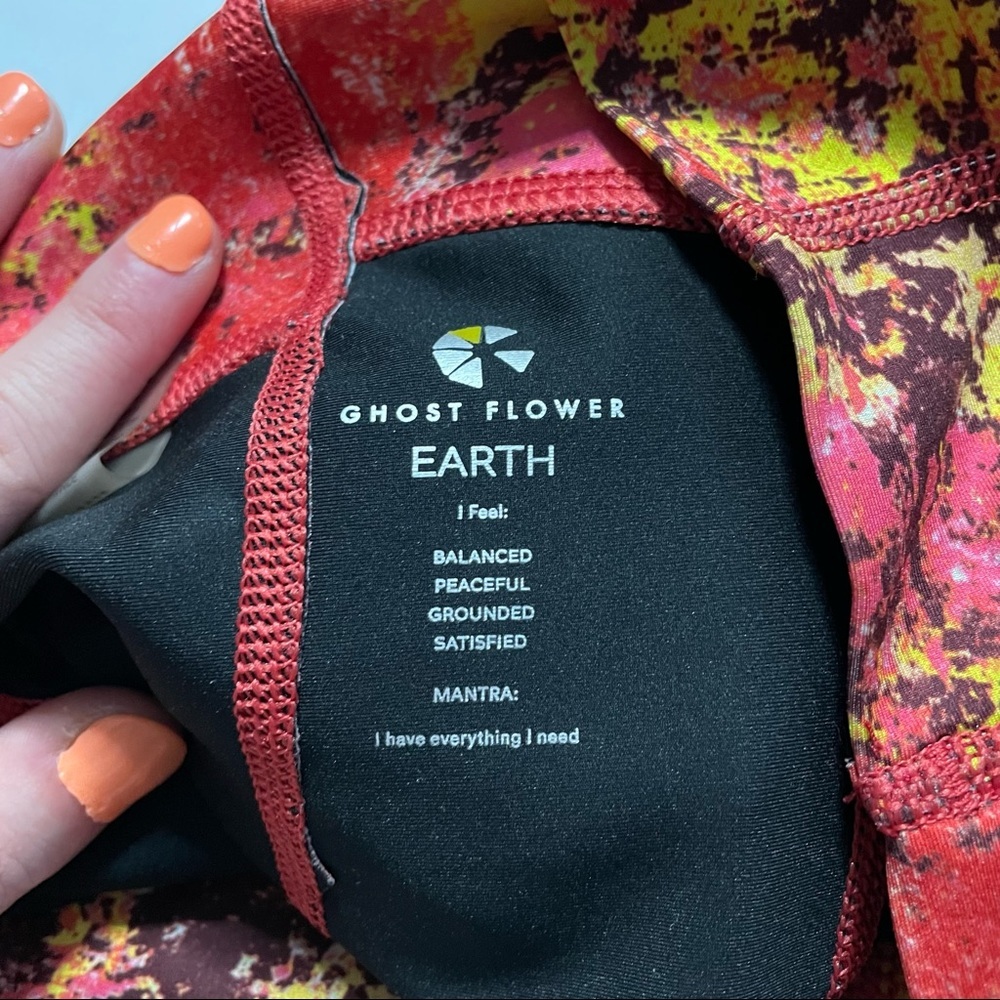 Ghost Flower Carbon38 Earth High Waisted Leggings Athleisure Activewear Small - Picture 3 of 9